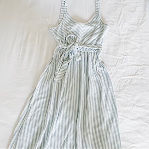 Caution To The Wind Blue & White Striped Dress
